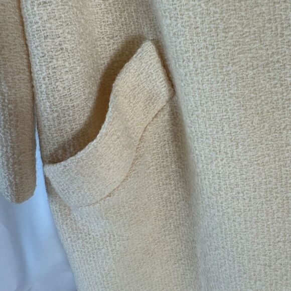 Betty Rose 1960's Vintage Cream Textured Coat Sz XL - Picture 5 of 7